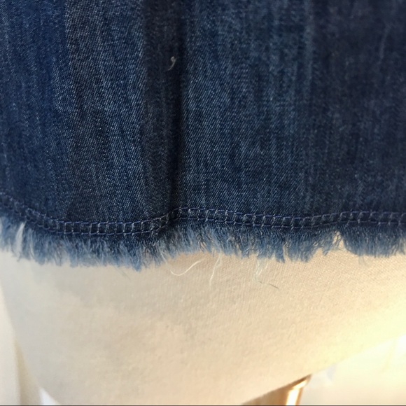 CHAMBRAY DENIM S/S OVERSIZED TOP SAMPLE SIZE M - Picture 7 of 7